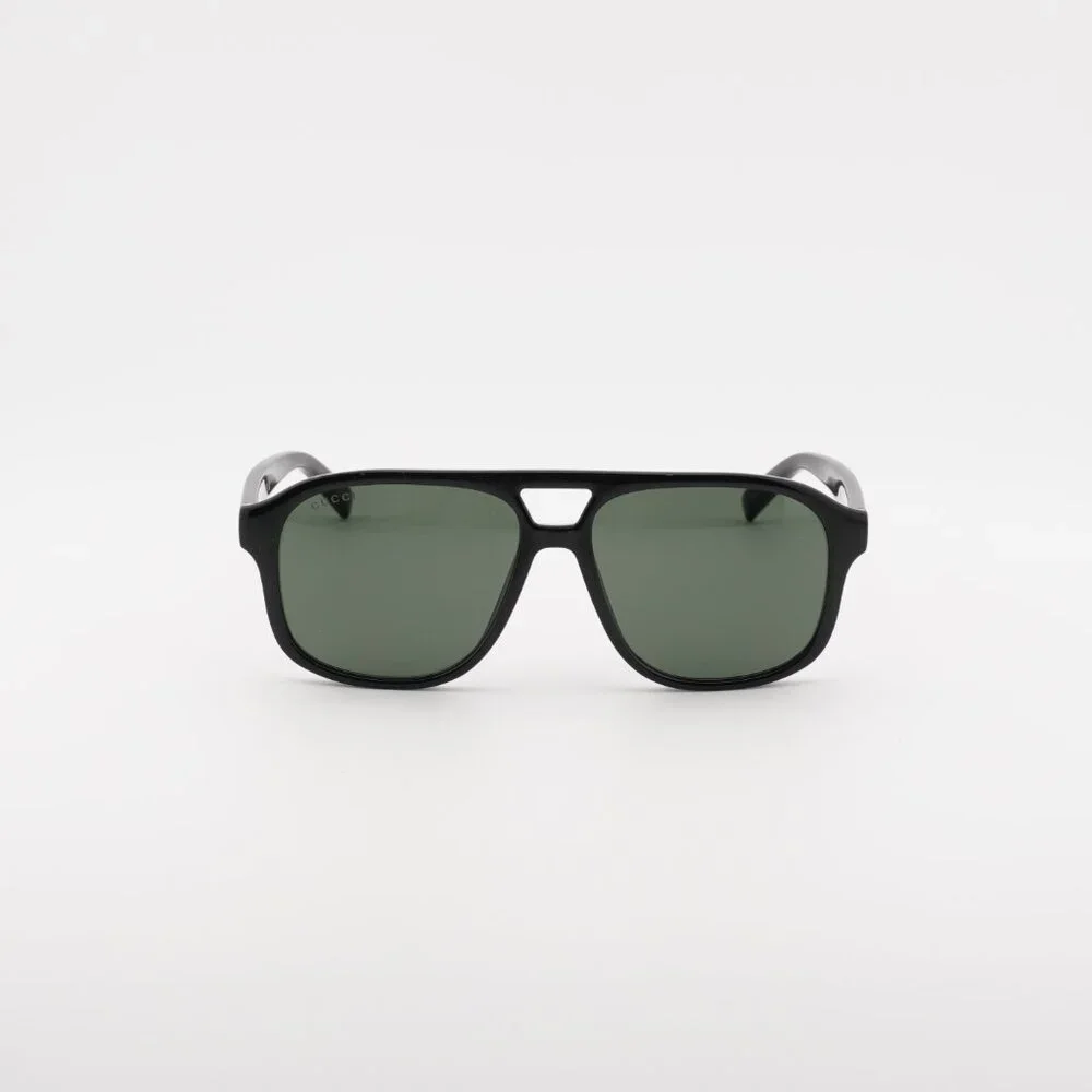 Gucci GG1856S 001 Sunglasses Black Aviator Frame, Grey Lenses